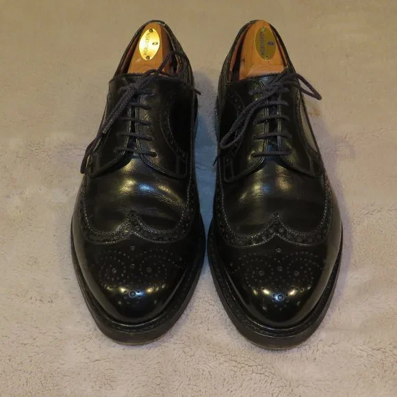 JM Weston 576 Long Wingtip Black Boxcalf Leather Men\'s Derby US 10 D UK 9 D Men main image 3